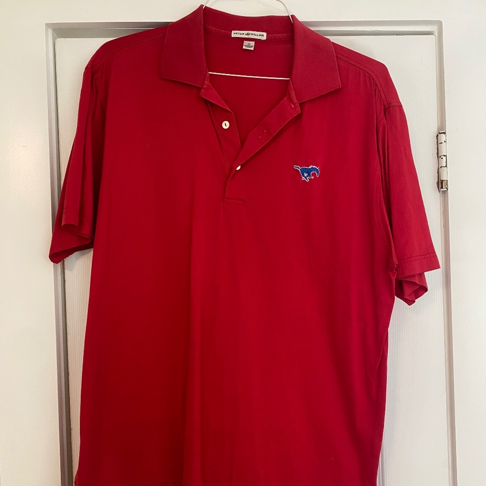Peter Millar SMU Embroidered Polo